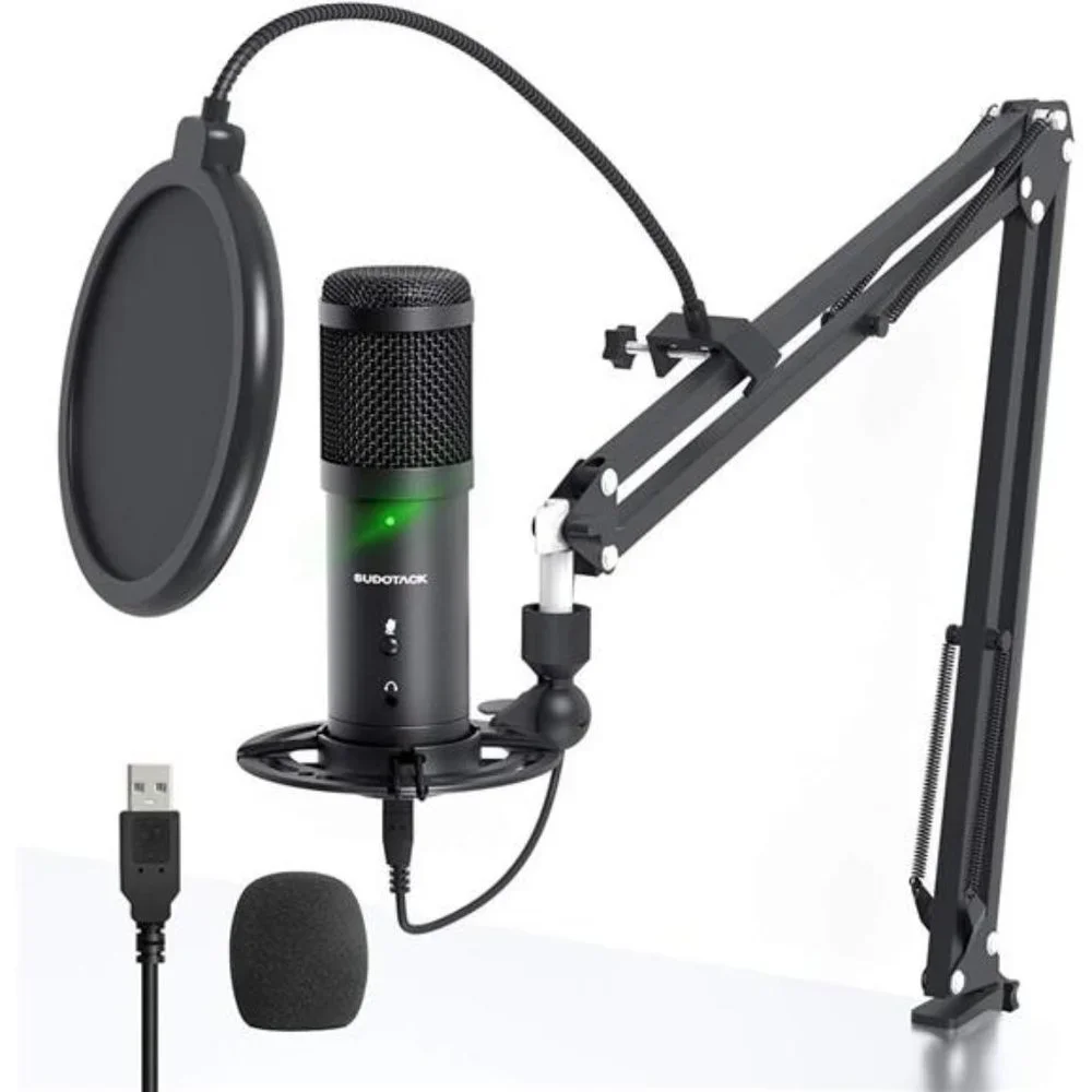 USB Streaming PC Microphone, Zero-Latency Monitoring Professional 192kHz/24Bit